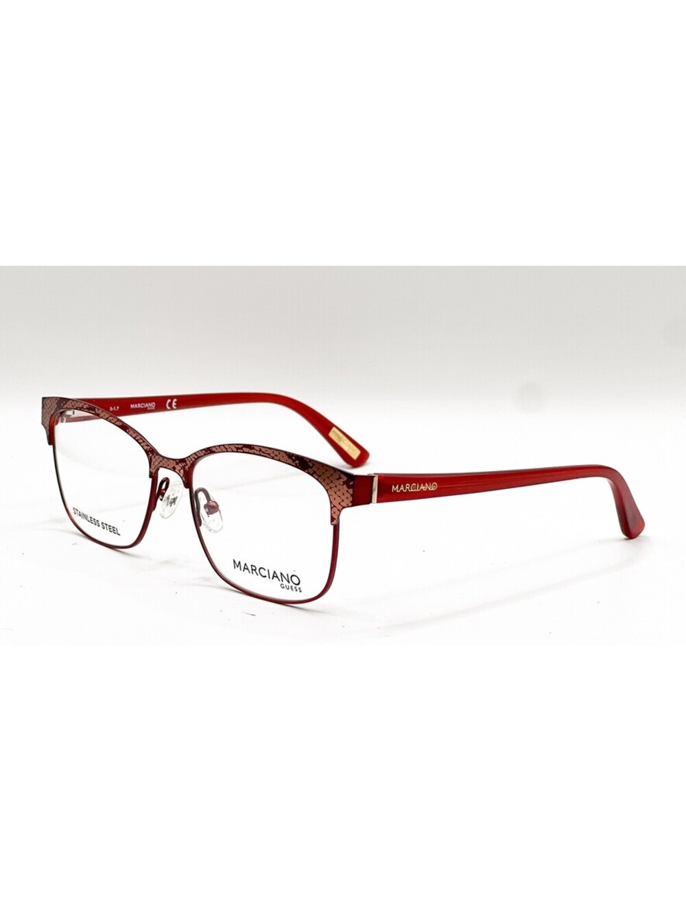 Guess Marciano GM0318 070 Burgundy Rectangle Authentic Eyeglass Frames 52-16